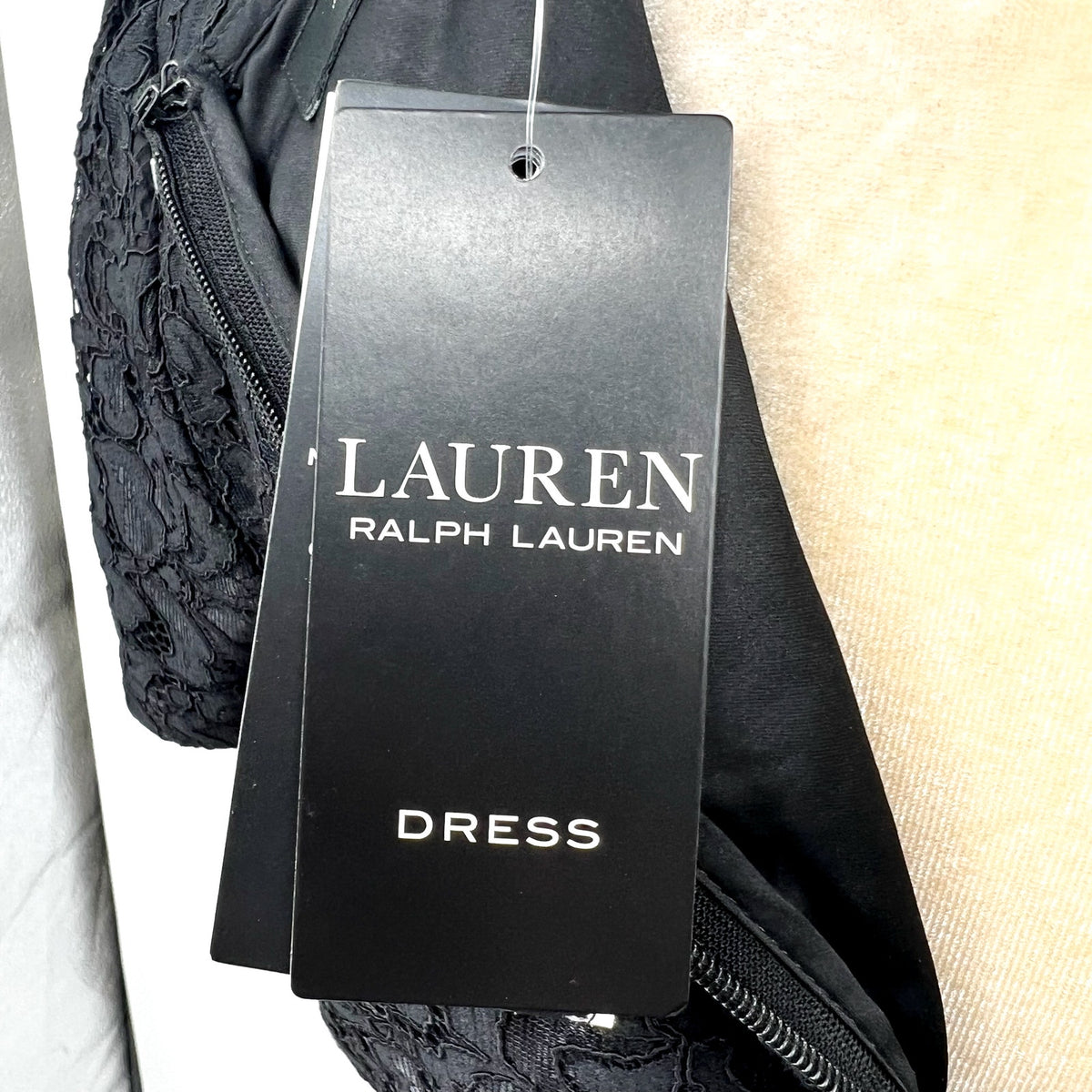 Lauren Ralph Lauren Women's Floral Lace Sheath Dress Size 10 Black SS NWT