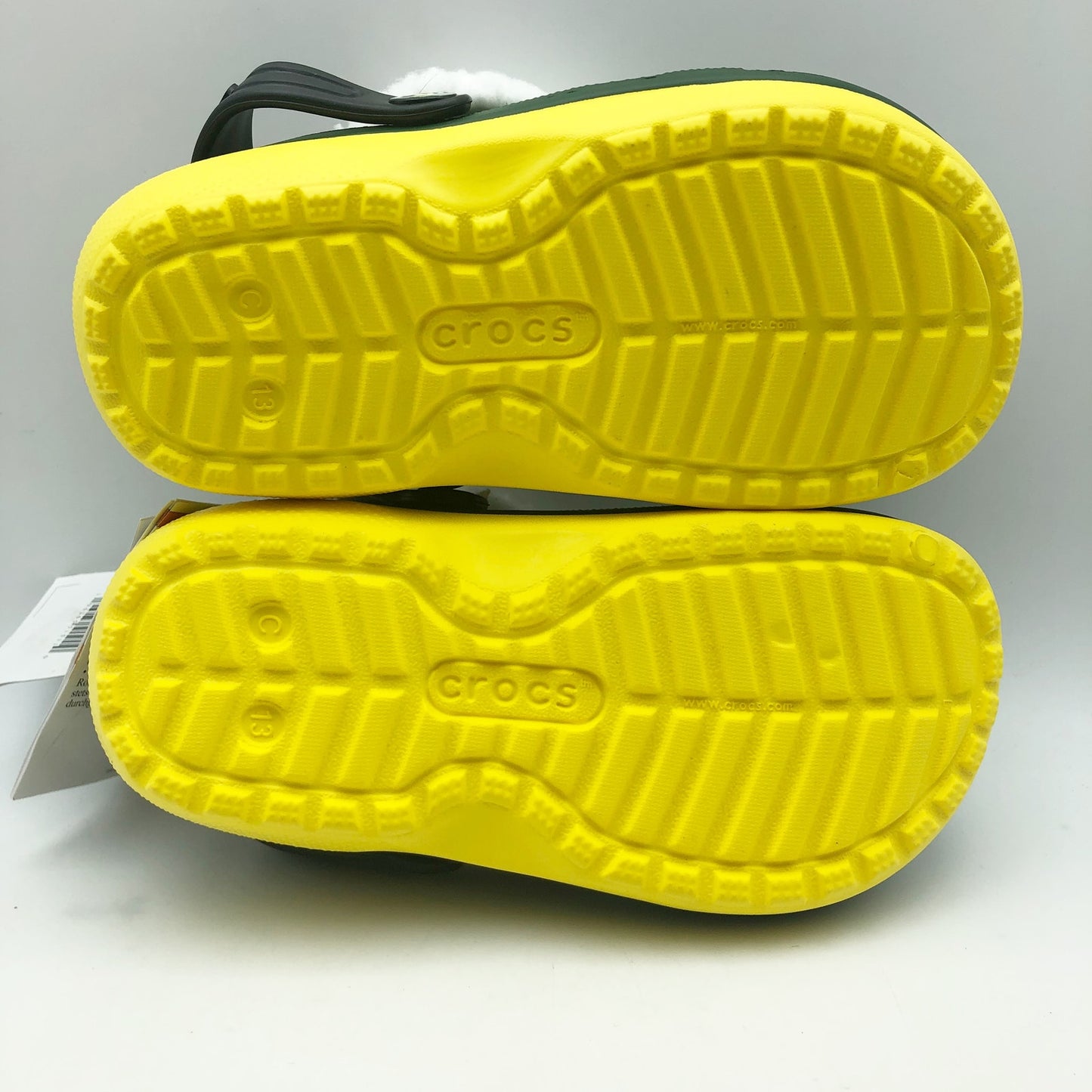 Crocs Unisex Kids Elf Classic Clogs Size 13 Festive Green NWT