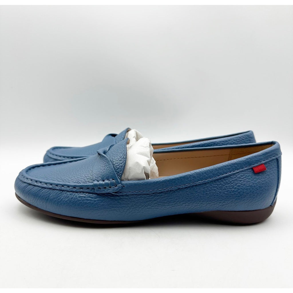 Marc Joseph New York Womens Beverley Road Loafers Size 10 EU 41 Blue Leather NIB