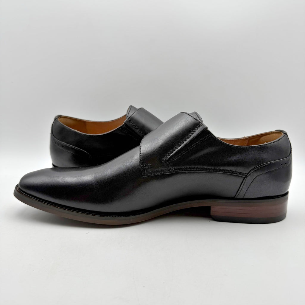 Florsheim Mens Sorrento Monk Strap Dress Shoes US 9.5 Wide Black Leather NIB