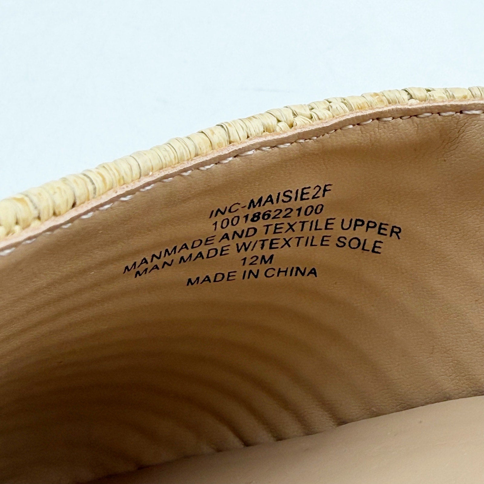 International Concepts Women Maisie Lace-Up Espadrille Wedge Sandal 12 Beige NIB