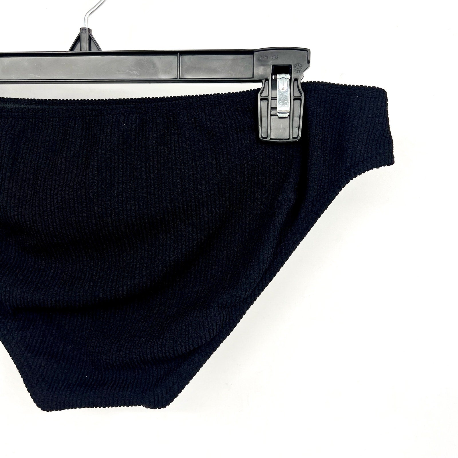 SUNSETS X Pacifica Women's Penny Hipster Bikini Bottom Large Black Rib NWT