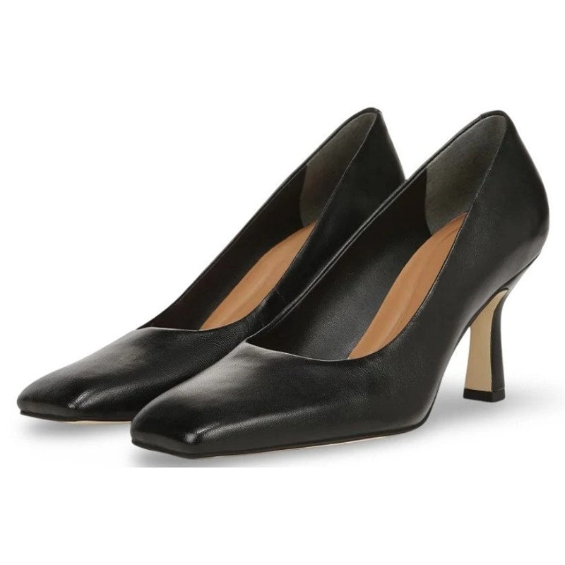 Franco Sarto Womens Flexa Aela Pumps Size 8.5 M EU 39 Black Leather NIB