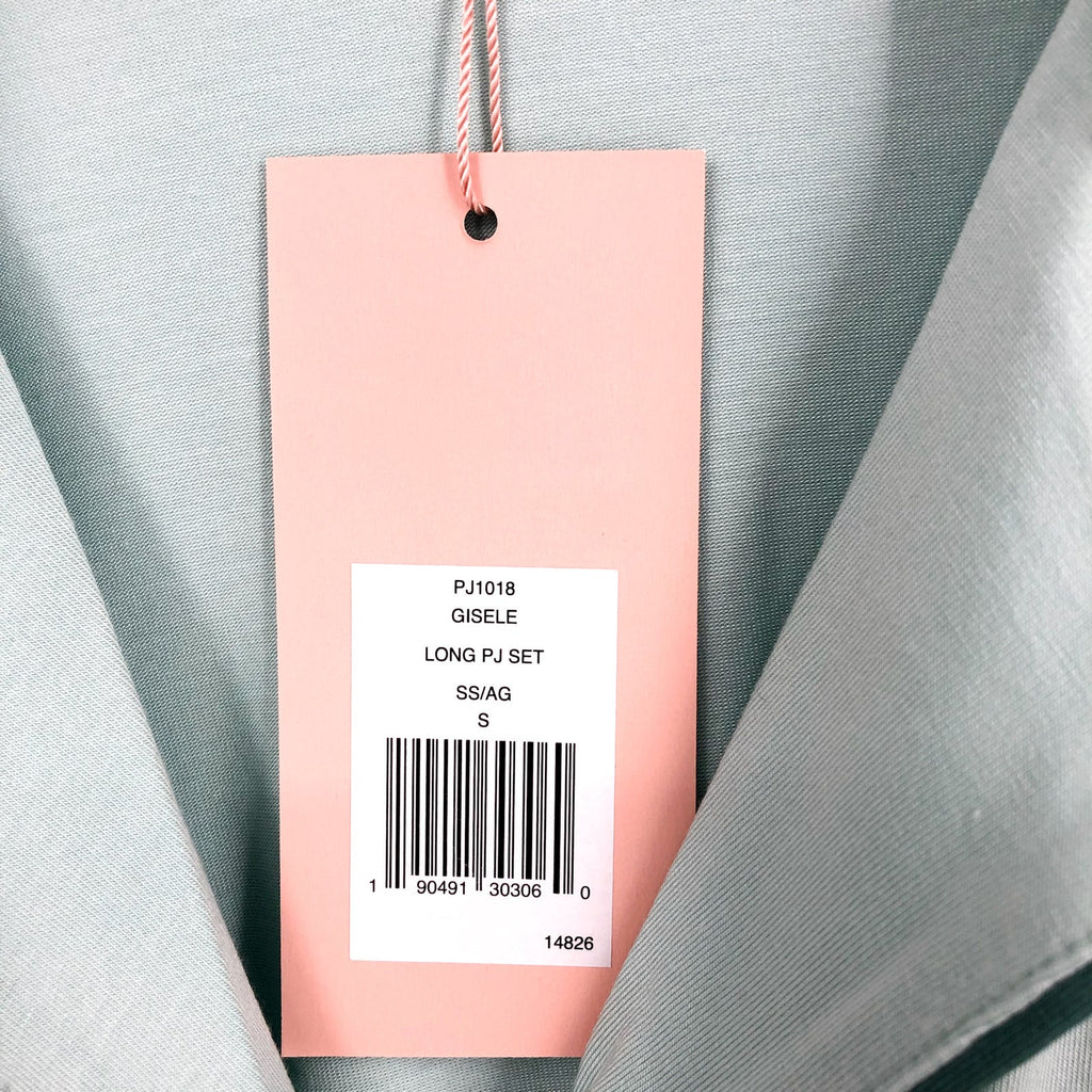 EBERJEY Women's Gisele PJ Set Small Mint Green Surf Spray Agave Modal NWT