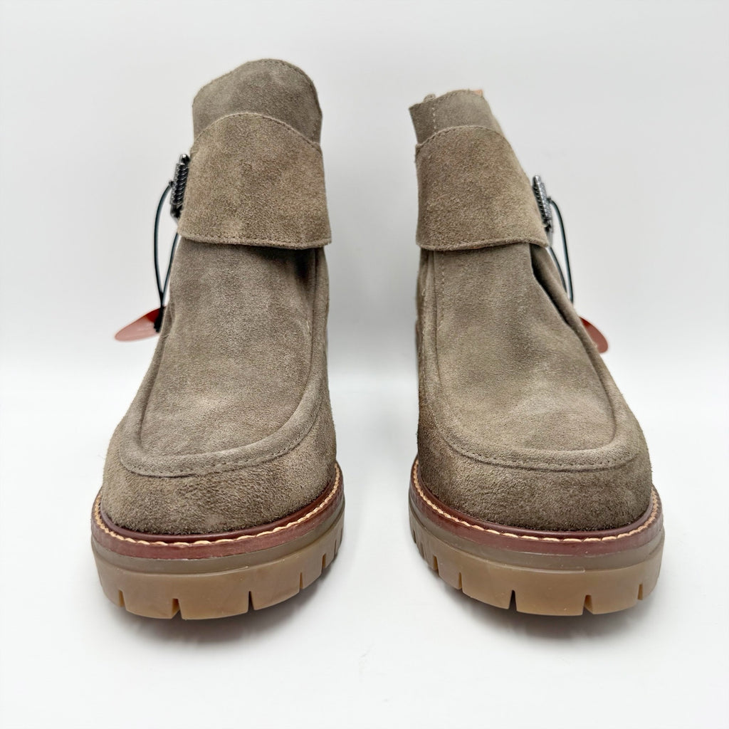 Kenneth Cole Gentle Souls Womens Baden Ankle Boots Size 8 M Grey Suede NIB