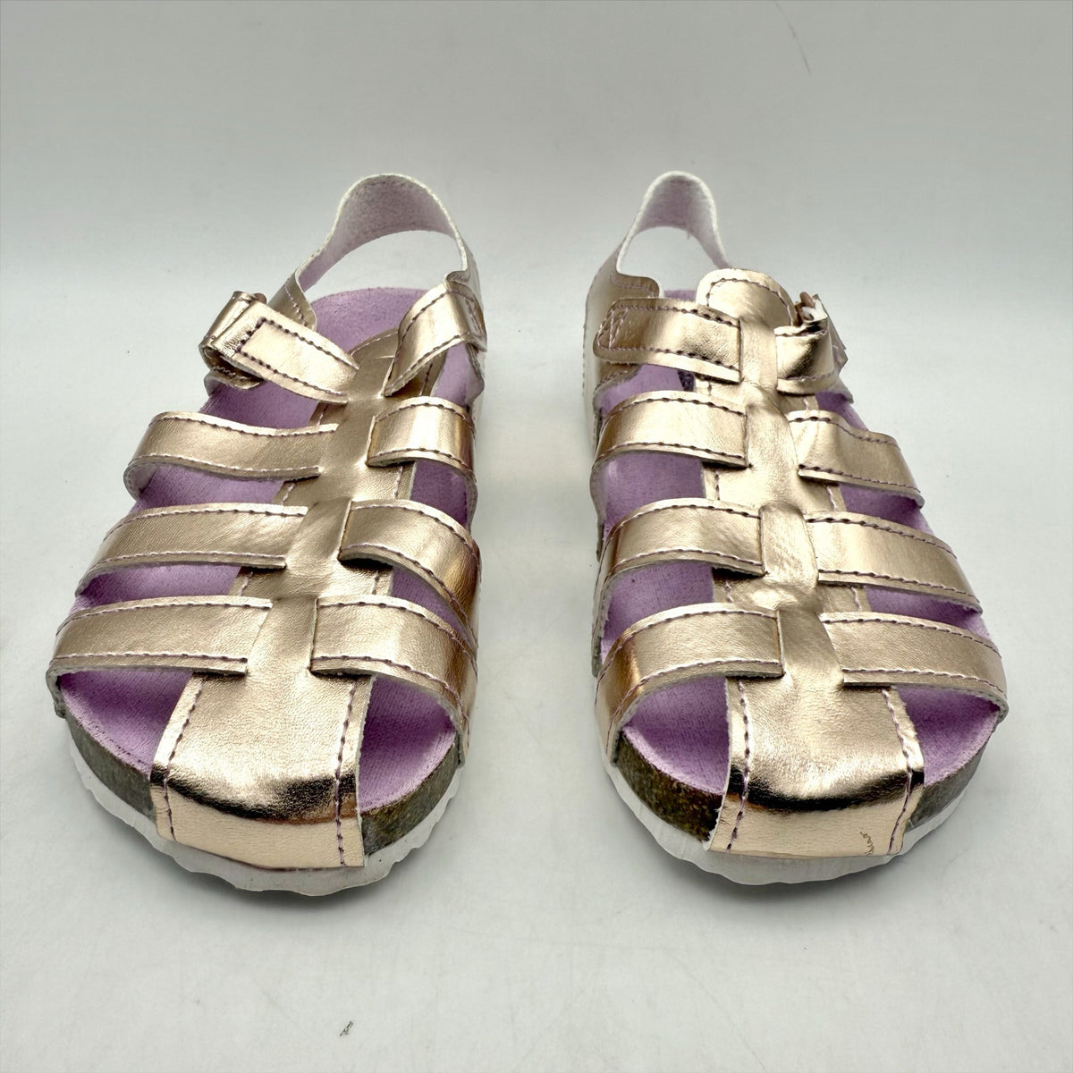 Tucker & Tate Little Girls Fisherman Morgan Sandals Size 12 Rose Gold NIB