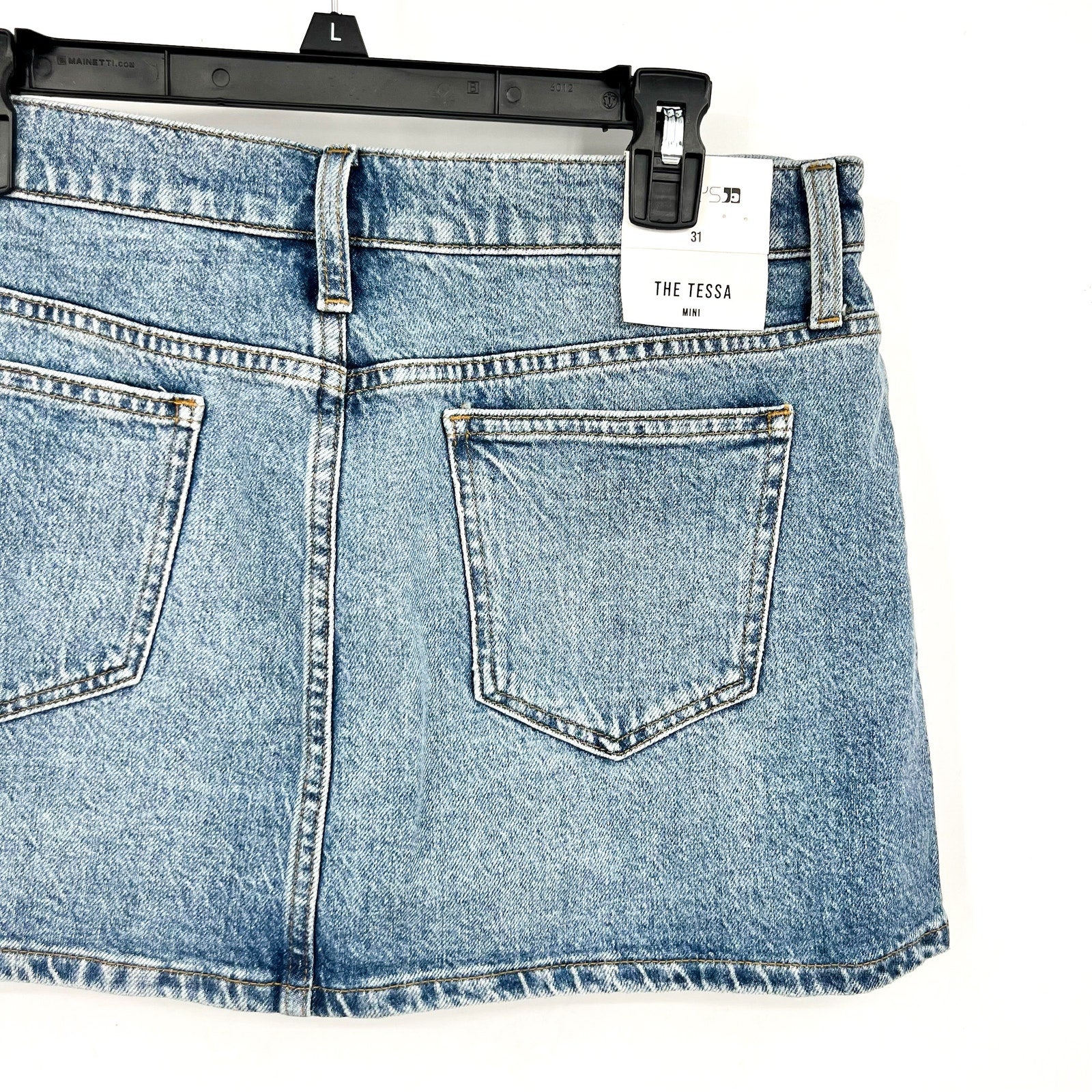 JOE'S JEAN Women's The Tessa Denim Mini Skirt Size 31 US 12 Blue Showdown NWT