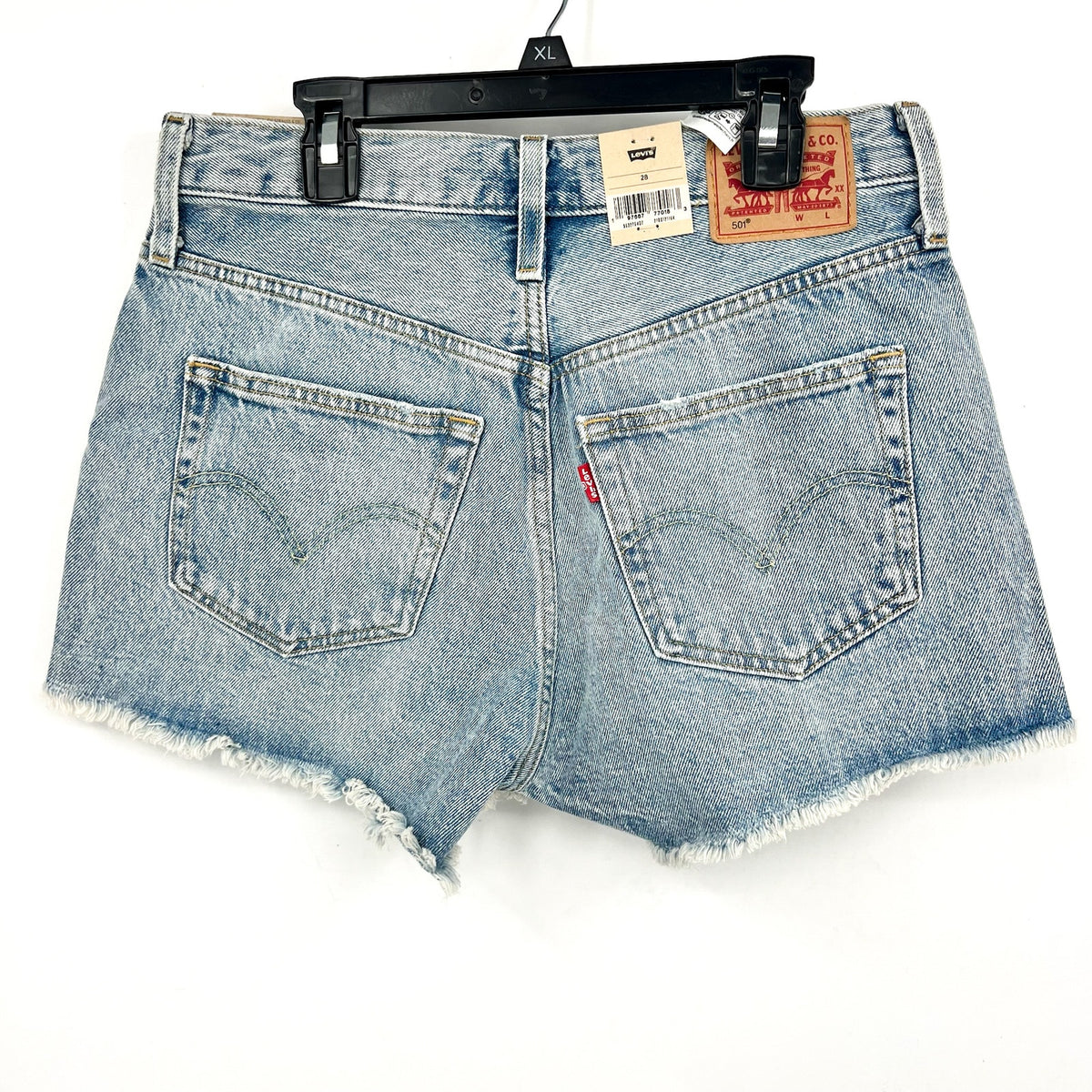 LEVI'S Womens 501 Original Fit Denim Shorts Size 28 US 6 Blue 56327-0407 NWT