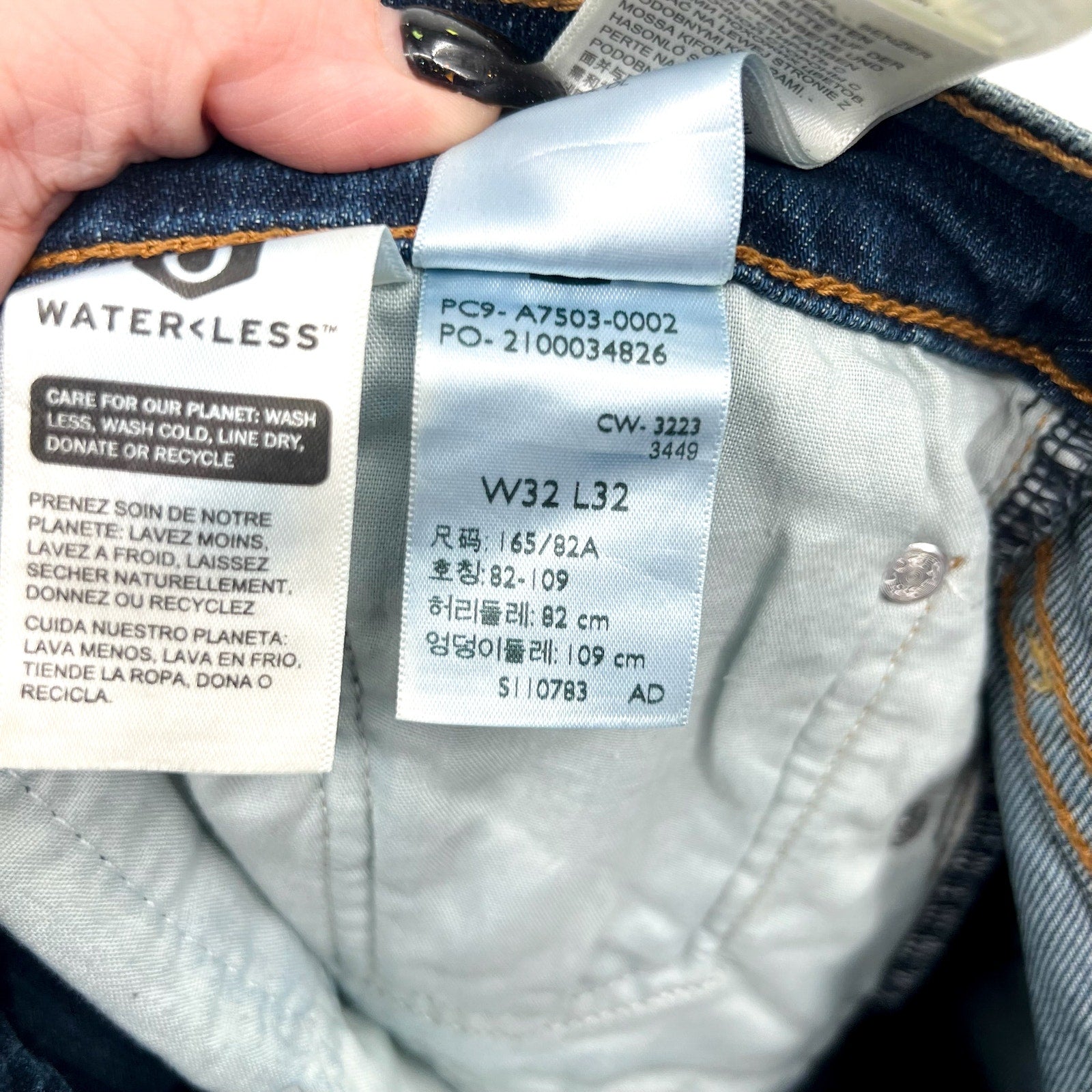 LEVI'S Womens Ribcage Bell Jeans 32x32 US 14 Blue New York Moment A75030002 NWT