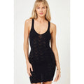 L*SPACE Women's Saffron Cover-Up Dress Small Medium Black Knit Cut Out NWT