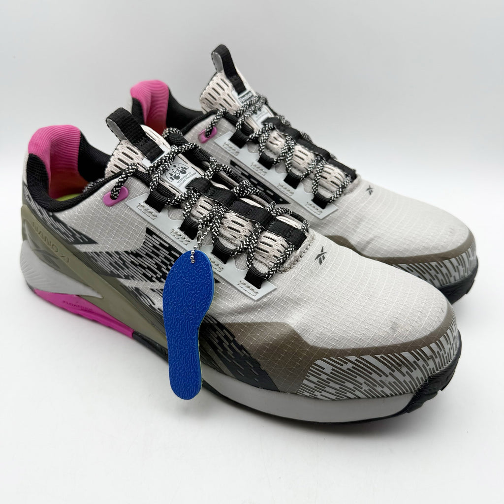 REEBOK Womens Nano X1 Adventure Comp Toe Work Shoes 12 Wide White Green SR NIB