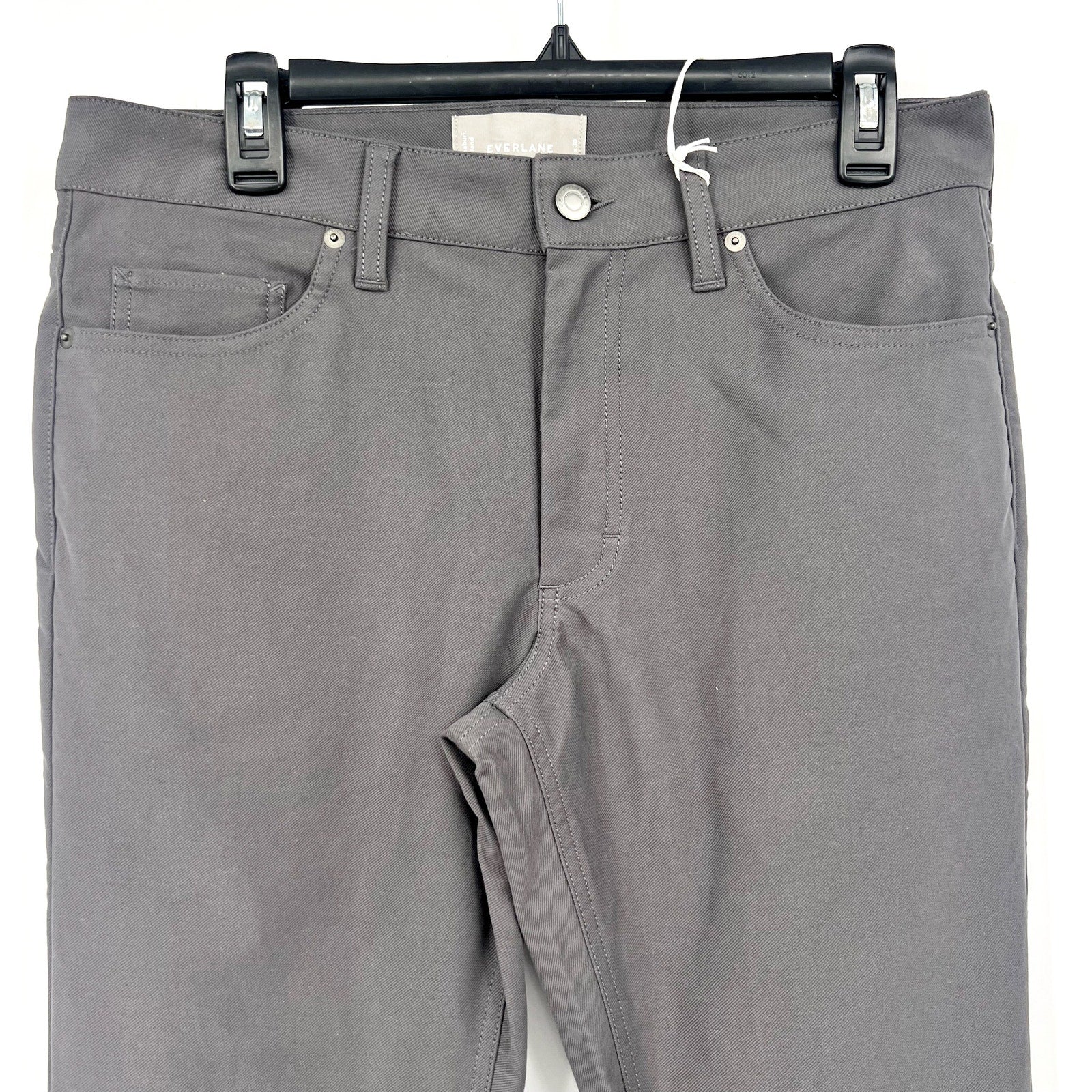 EVERLANE Men's Stretch Twill 5-Pocket Pants 31x30 Graphite Gray Slim Chinos NWT