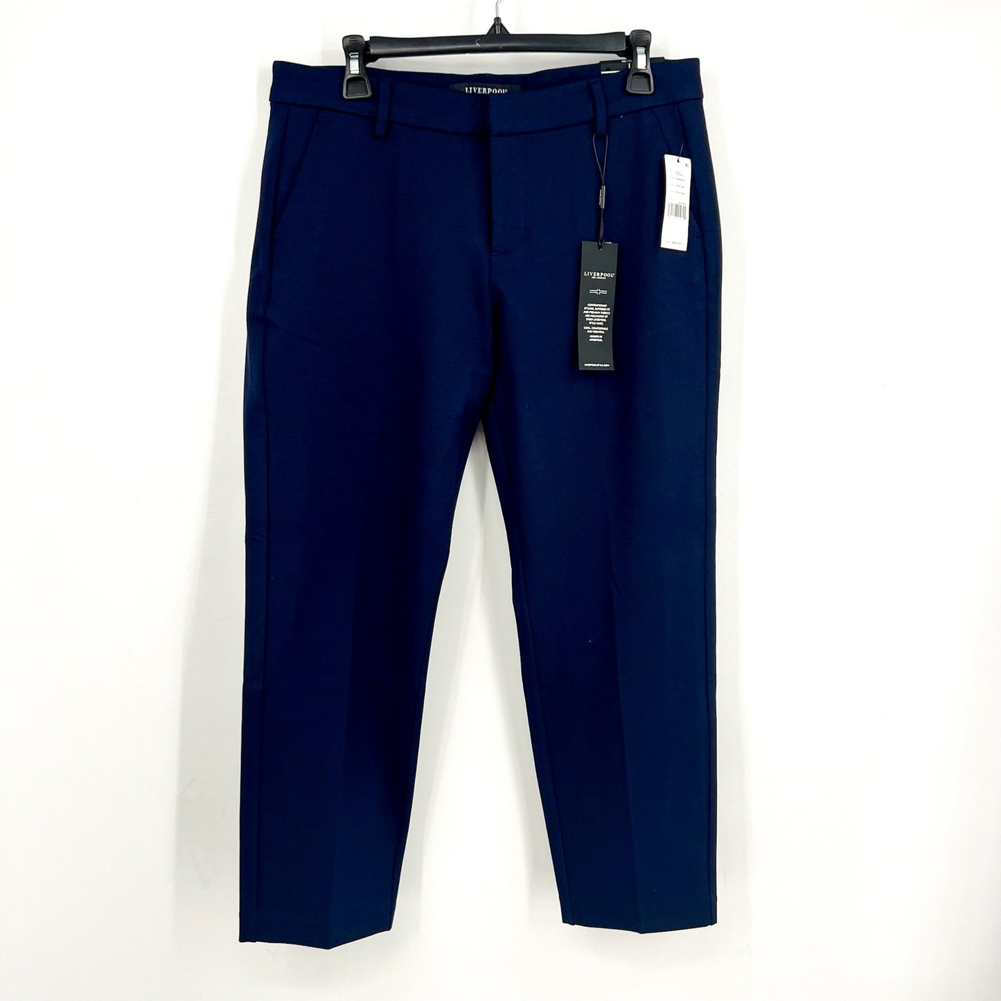 LIVERPOOL Kelsey Knit Trouser 10/30 PETITE Cadet Blue Super Stretch Pants NWT