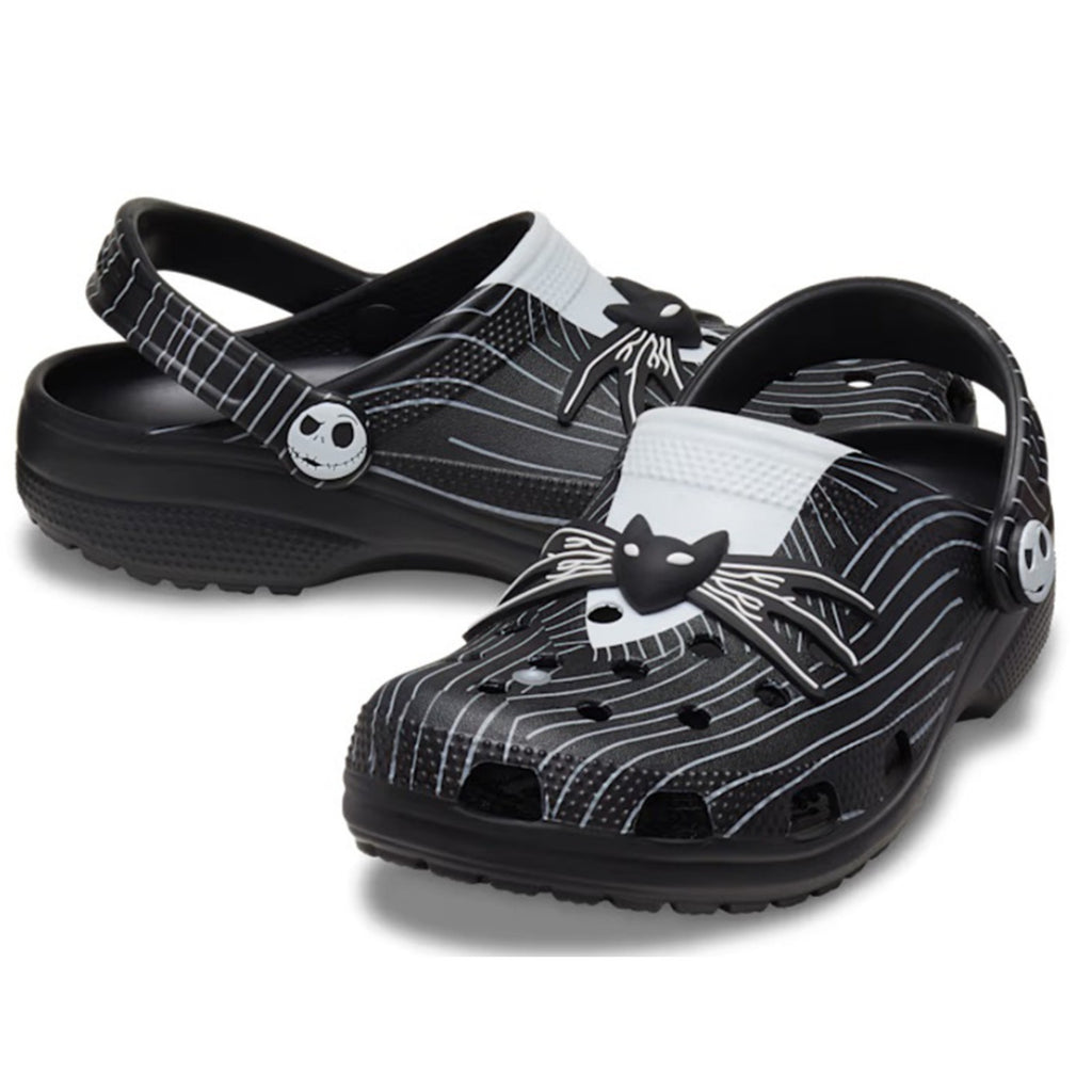 Crocs Clogs Mens 12 Jack Skellington Nightmare Before Christmas Black NWT
