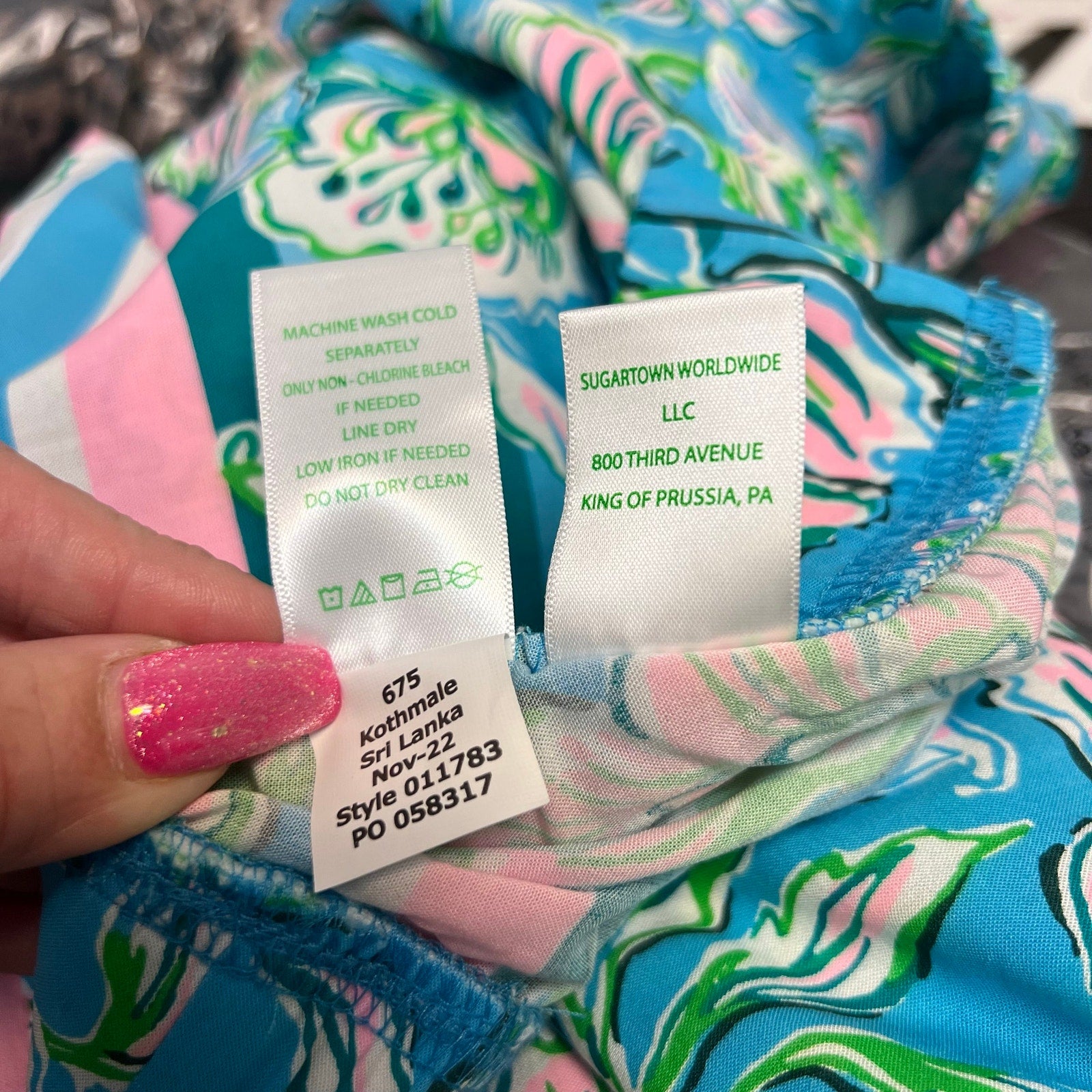 LILLY PULITZER Womens Bal Harbour Palazzo Pants XS Blue Chick Magnet  32" NWT