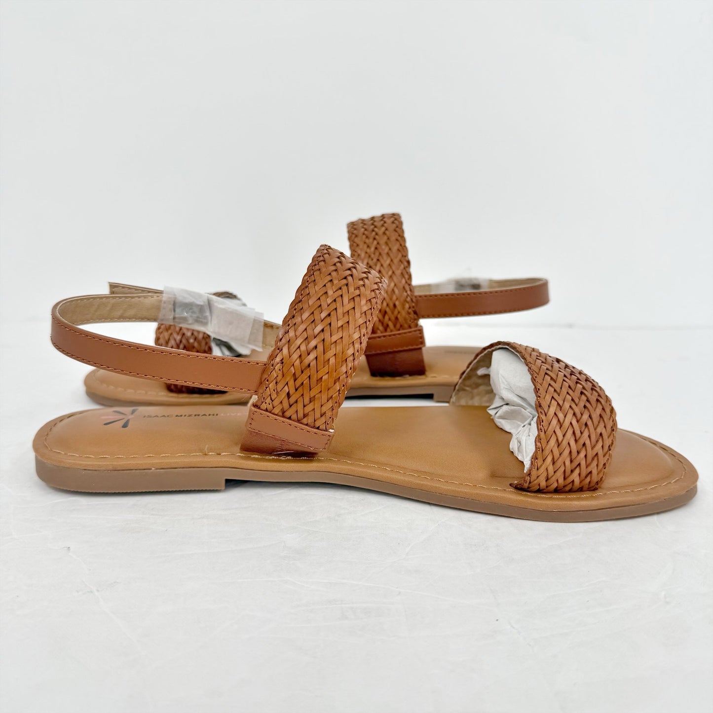 Isaac Mizrahi Live Womens Rosalyn Sandals US 9 M EU 39 Brown Tan NIB