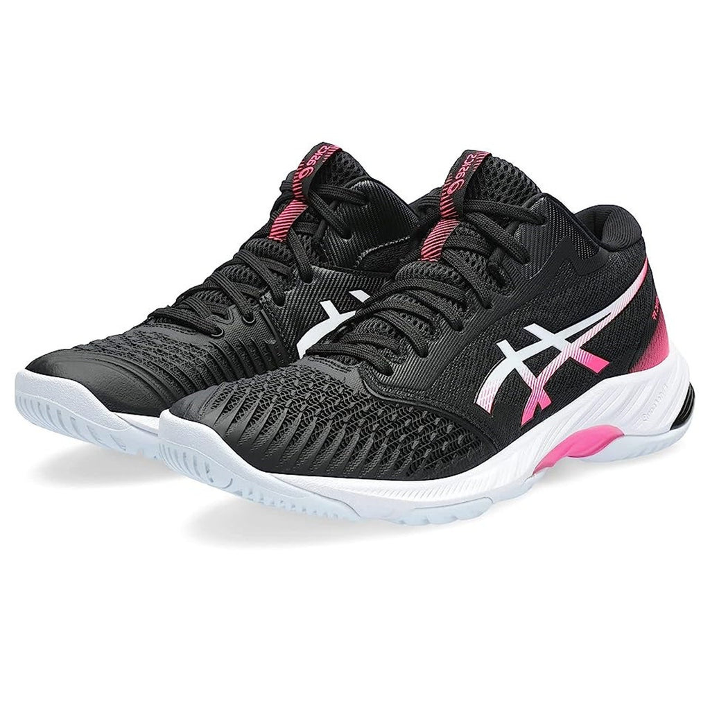ASICS Womens Netburner Ballistic Ff Mt 3 Volleyball Shoes US 7 Black Pink NWOB