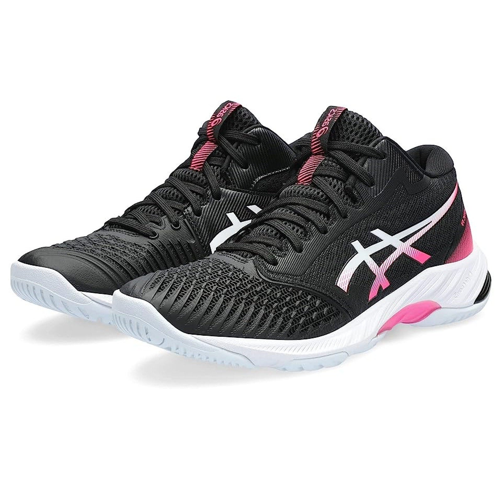 ASICS Womens Netburner Ballistic Ff Mt 3 Volleyball Shoes US 7 Black Pink NWOB