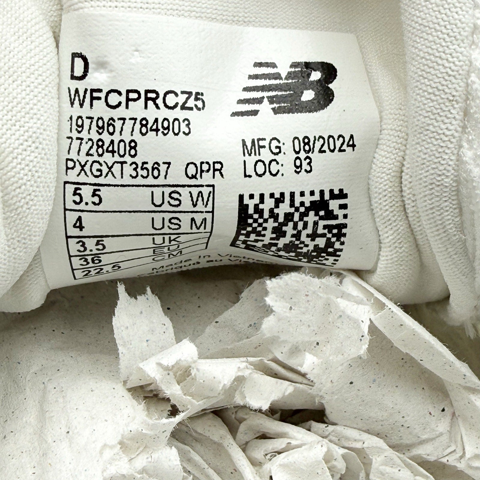 New Balance Womens FuelCell Propel V5 Running Sneakers US 5.5 Wide White NIB
