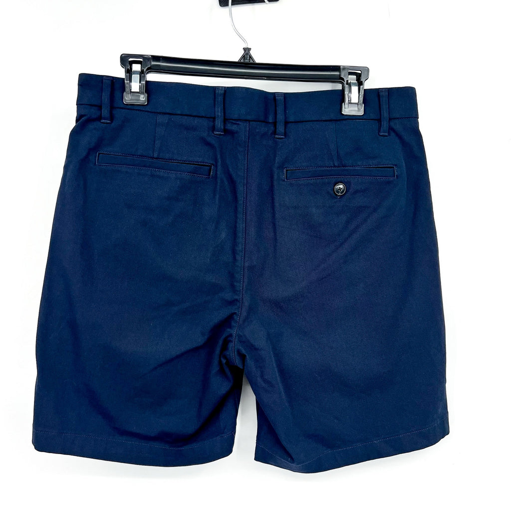 EVERLANE Men's The 7" Performance Chino Shorts Size 33 Navy Blue NWT