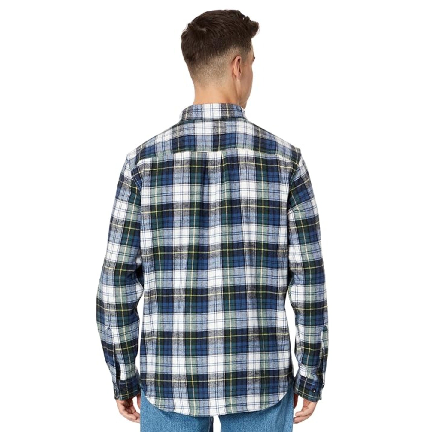 L.L. BEAN Mens Scotch Plaid Flannel Shirt 3XL Blue Vintage Tartan NWT