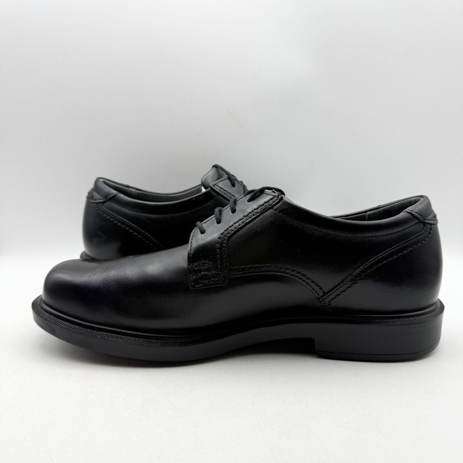 SAS Mens Ambassador Lace Up Comfort Oxford Shoes US 9.5 Wide Black Leather NWOB