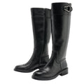 Vince Camuto Womens Andalian Knee High Boots US 6 M Wide Calf Black Leather NIB