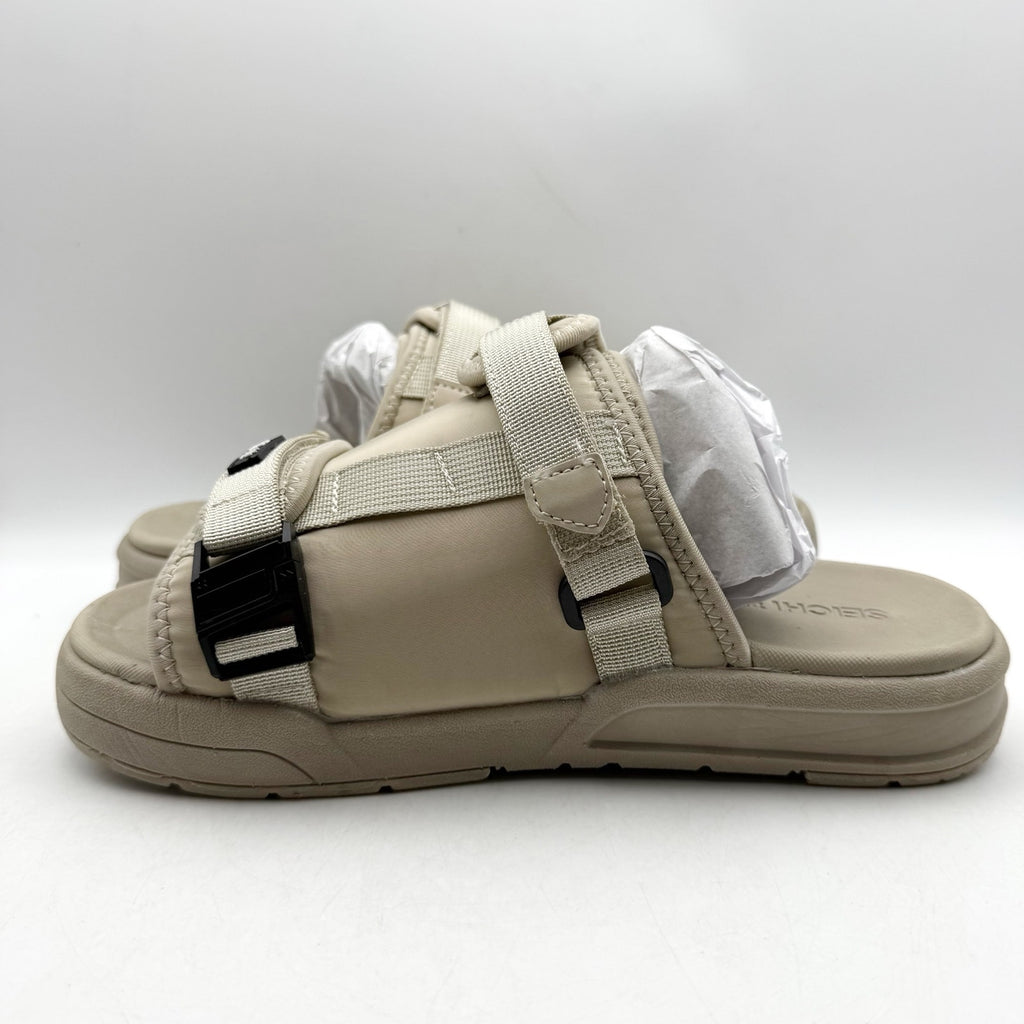 Seichi Mens Yoroi V2 Slide Sandals US 8 EU 41 Stone Tan NIB