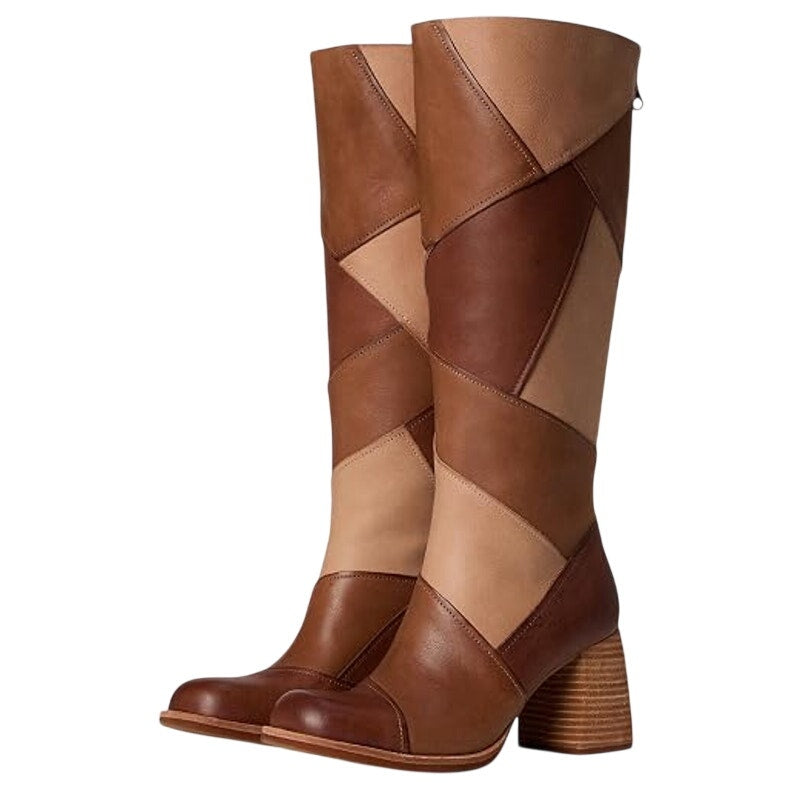 Kork-Ease Womens Asbee Knee High Boots Size 6.5 M EU 37 Tan Leather Suede NIB