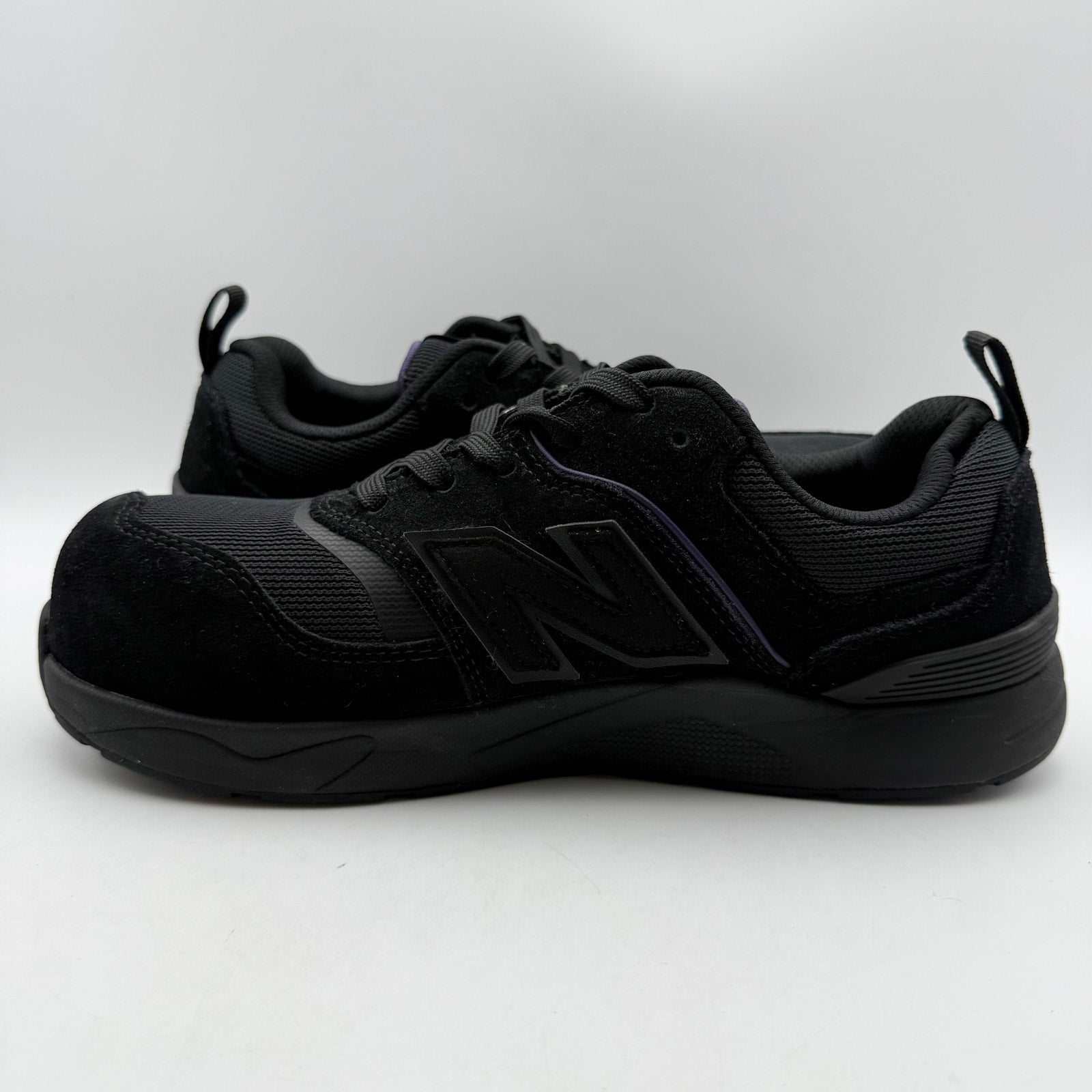New Balance Womens Elite Lite Work Shoes US 9 Black Purple CT SR Sneakers NIB