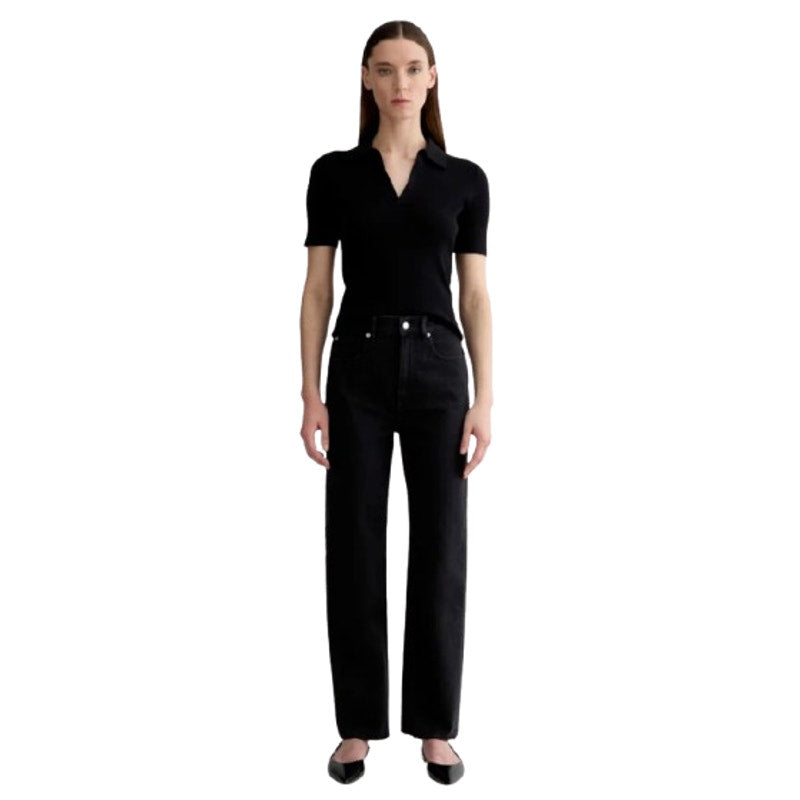 EVERLANE Women's The Way-High Jeans 25x27 US 0 Coal Black Straight Leg NWT
