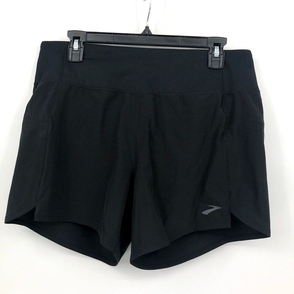 BROOKS Women's Chaser 5" Running Short Medium Black Athletic Lightweight NWT