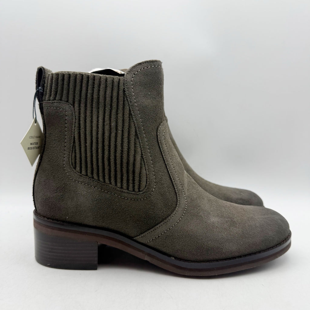 Cole Haan Womens Peetz Chelsea Ankle Boots Size 6 B Suede Water Resistant NWOB