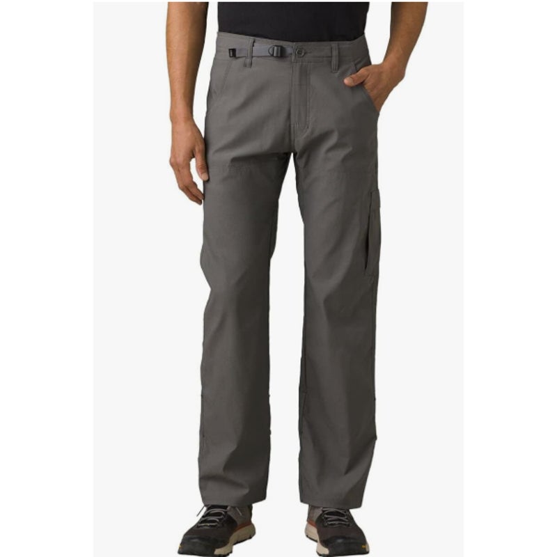 PRANA Men's Stretch Zion Pants II Size 30x34 Gray Slim Fit Water Repellent NWT