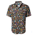 MAGELLAN Mens Dia De Los Muertos Fishing Shirt XL Black Short Sleeve NWOT