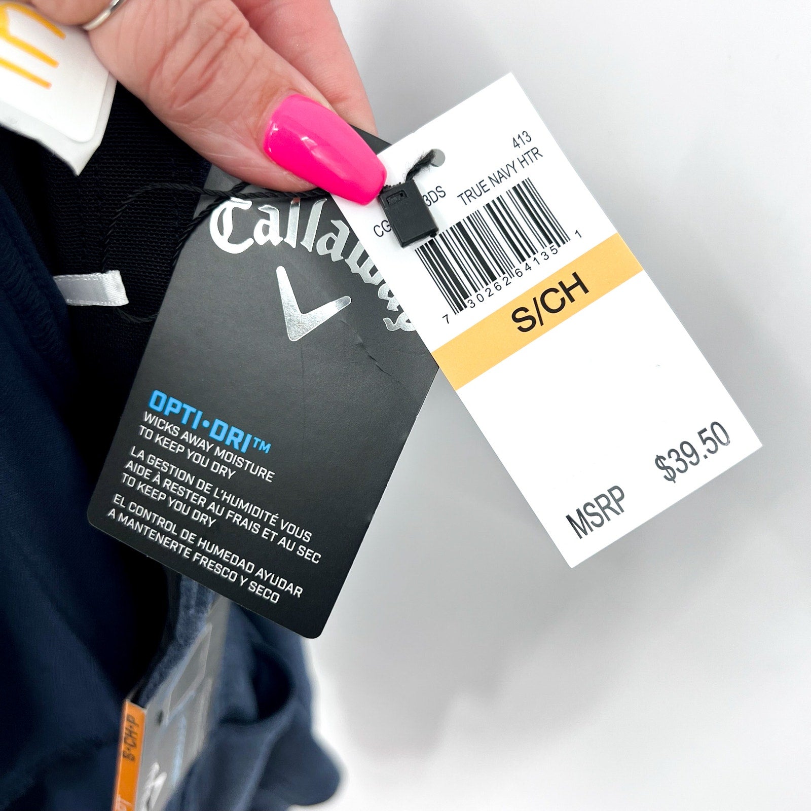 CALLAWAY Womens True Sculpt Skort Small Blue True Navy Heather UPF 50 NWT