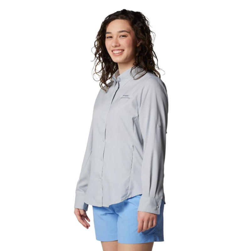 COLUMBIA Women's PFG Tamiami II Long Sleeve Shirt Small Cirrus Grey NWT