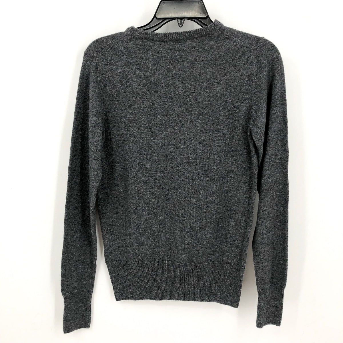 ACTIVE CASHMERE Women's Fitted Cashmere Sweater XS Charcoal Gray Crewneck NWT