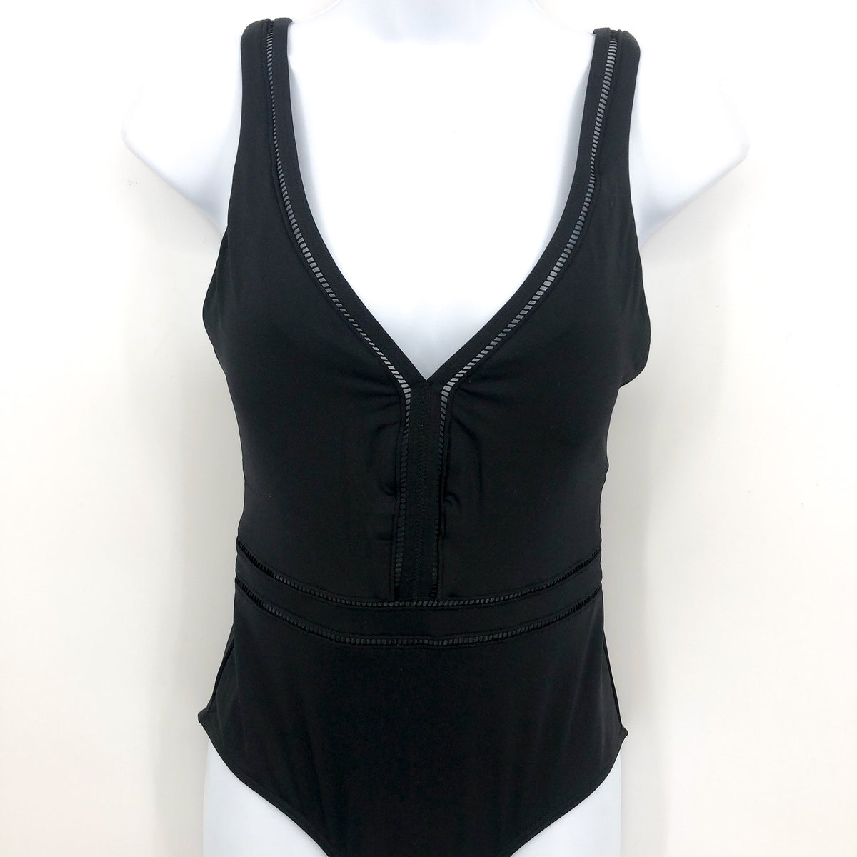 SEA LEVEL SWIM Women's One Piece Swimsuit US SIZE 6 Black Multi-fit Waist NWT