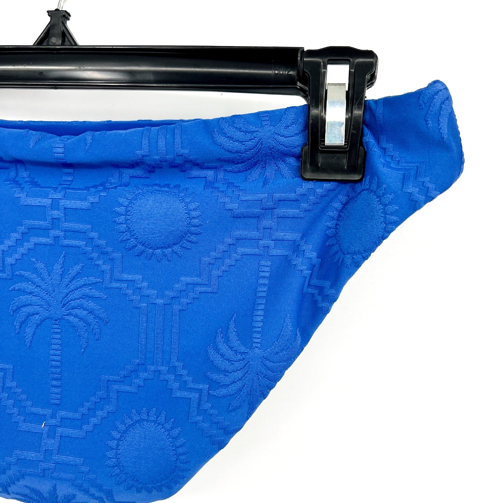 SEAFOLLY Womens Oasis Hipster Bikini Bottom Size 6 Blue Ultramarine Texture NWT
