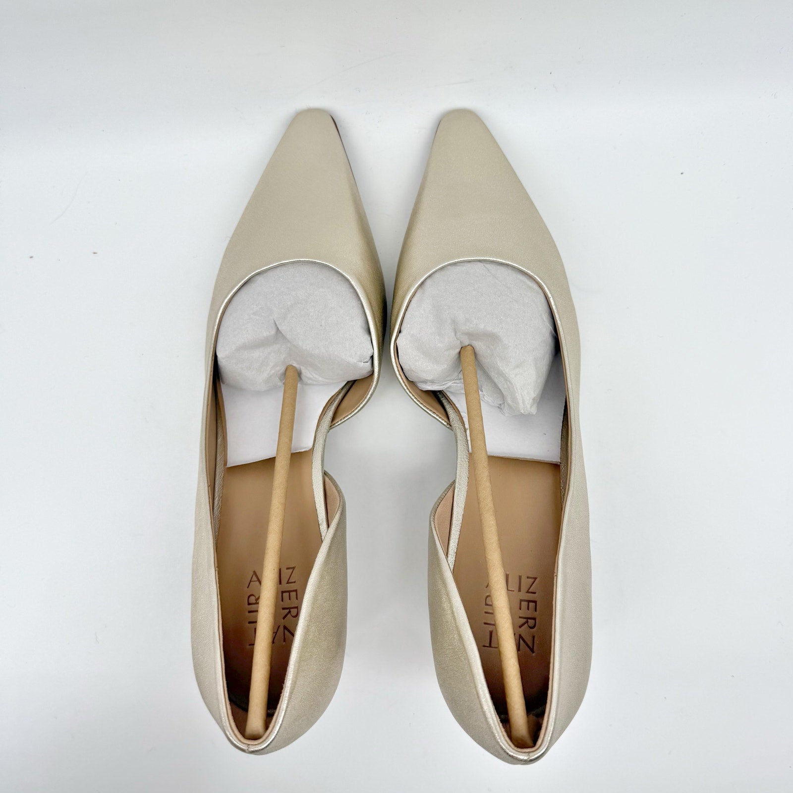 Naturalizer Womens Dalary Pumps Size 12 M EU 43 Champagne Gold Leather NIB