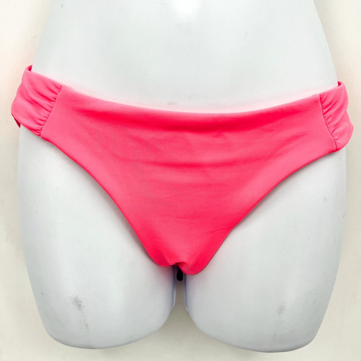 BECCA Womens Coast Adela Hipster Bikini Bottom Large Pink Coral Reef Shirred NWT