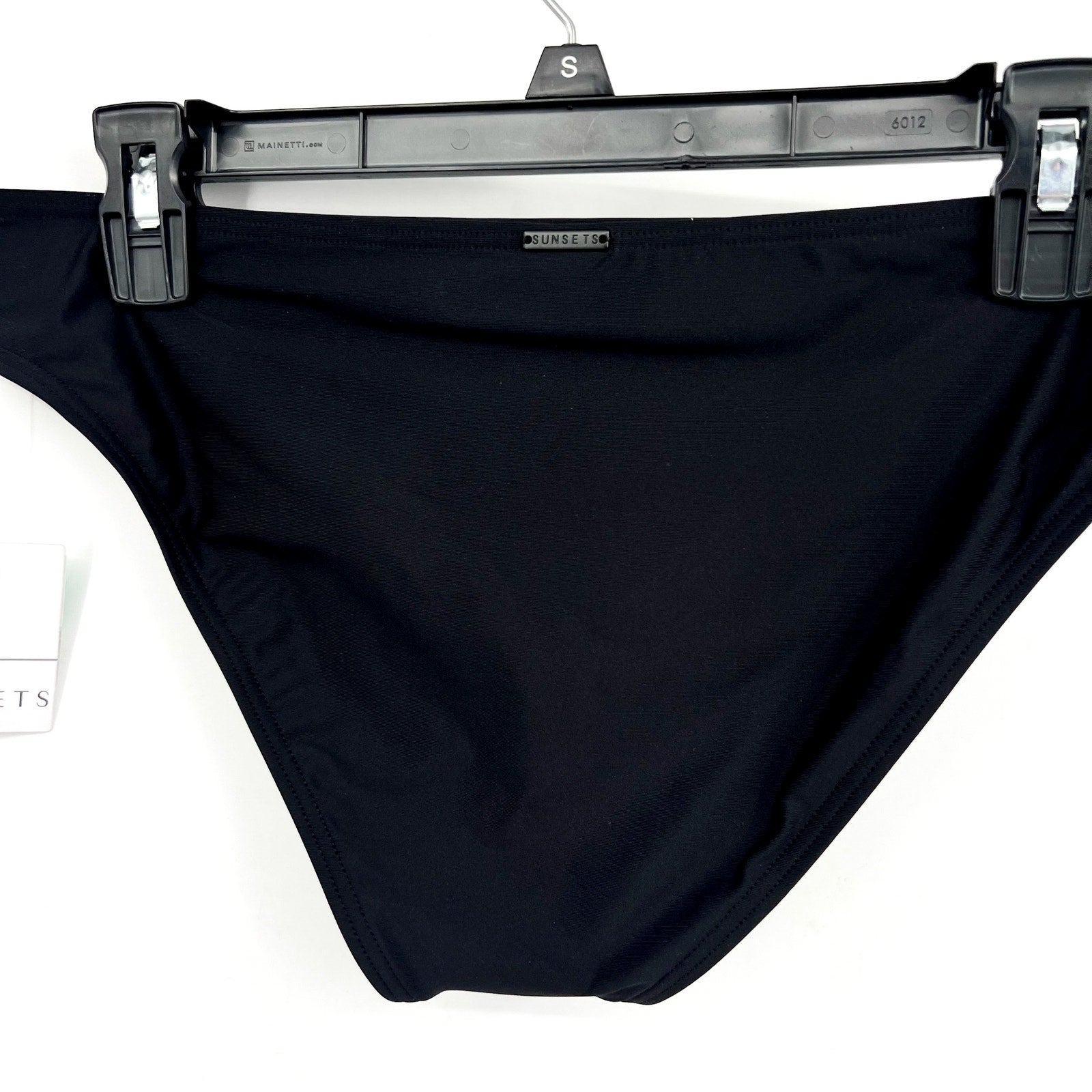 SUNSETS Women's Collins Hipster Bikini Bottom Large Black NWT