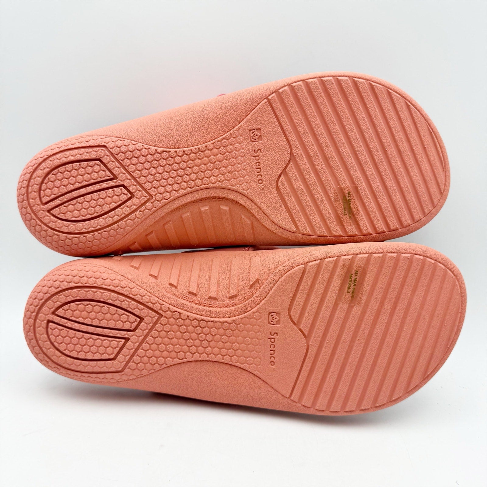Spenco Womens Yumi Ocean Shell Thong Sandals US 12 Starfish Pink Flip Flops NWOB