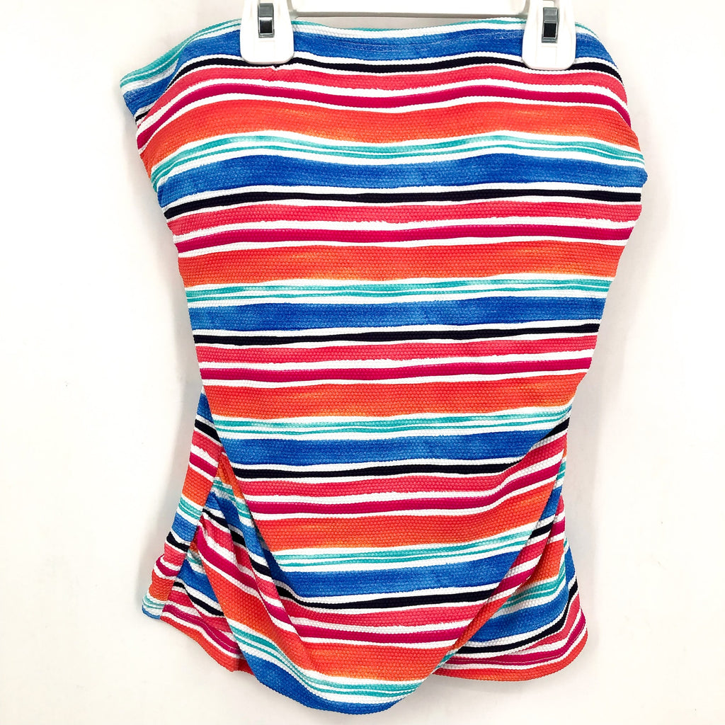 TOMMY BAHAMA Womens Oasis Bandeau Tankini Top Small Passion Pink Island Cays NWT