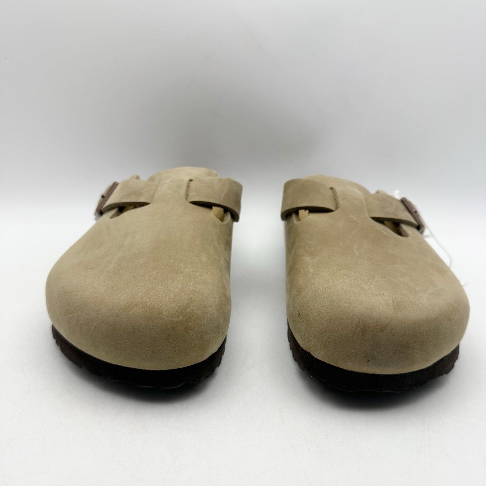 Birkenstock Womens Boston Soft Footbed Clogs EU 40 US 9 Brown Suede Slip On NWT