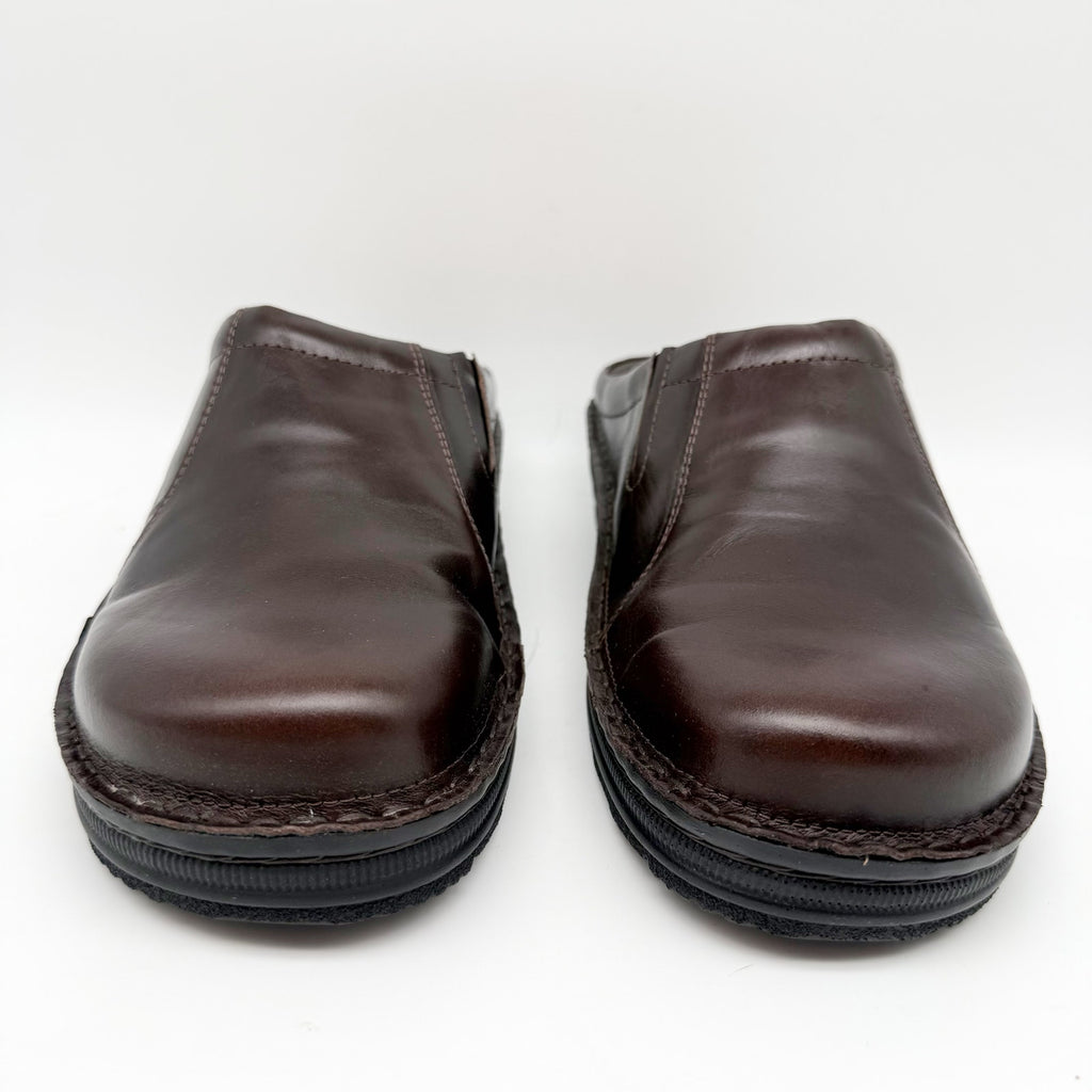 Naot Mens Bjorn Clogs EU 41 US 8 Dark Brown Leather Slip On NIB