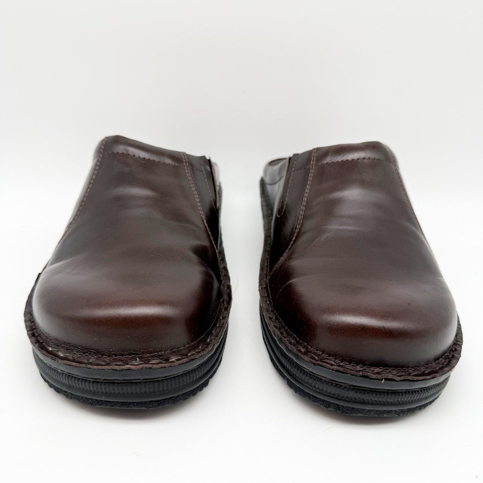 Naot Mens Bjorn Clogs EU 41 US 8 Dark Brown Leather Slip On NIB
