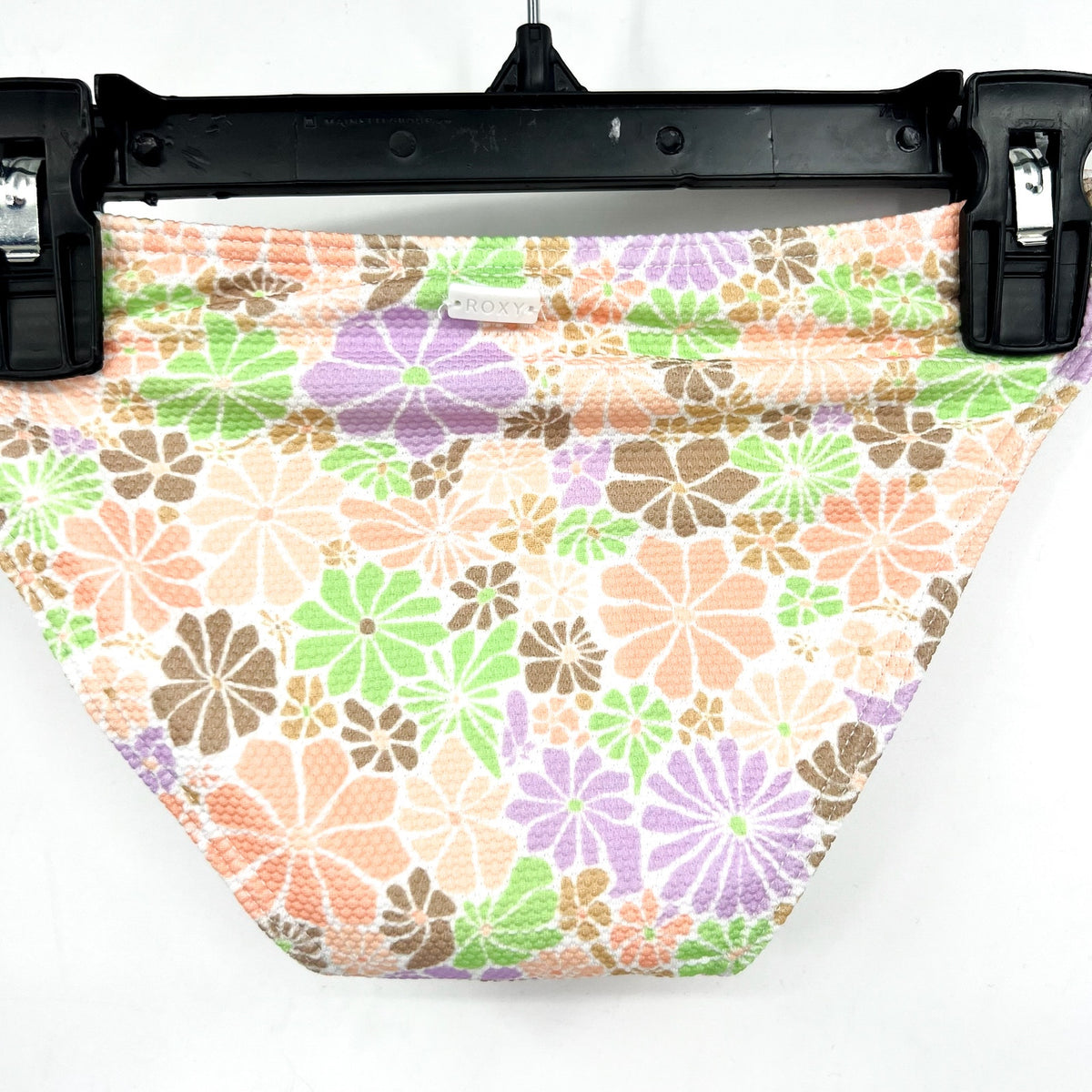 ROXY Girl's All About Sol Cropped Bikini Set Size 16 Pink Pastel Floral NWT