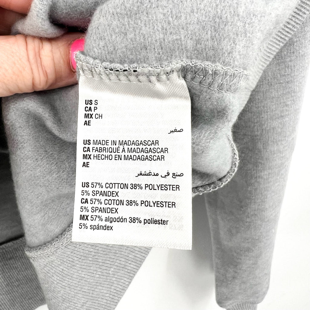 IDEOLOGY Women's Fleece Hoodie Small Grey Zinc Heather Sweatshirt NWT